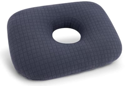 Oorkussen - Piercing Kussen - Donut Kussen met Gat voor Piercing Verzorging - Hoofdkussen Zijslaper - Ringkussen - Oorpijn Verlichten - Voor Iedere Slaaphouding - Orthopedisch Hoofdkussen - Oordoppen Slapen - Zijslaapkussen - Marineblauw
