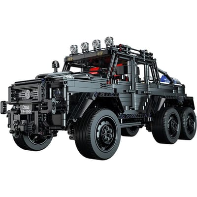 ToylinX 6x6 Off-Road Bouwstenen Speelgoedauto Technische Stenen Vrachtwagen Simulatiemodel 1:Bouwvoertuig Kits op Schaal 8 voor Volwassenen