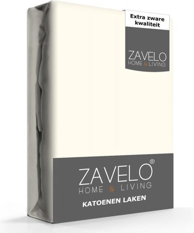Zavelo Lakens Katoen Ecru - Lits-Jumeaux 240 x 270 cm - Boven/Onder laken - 100% Katoen - Hoogwaardig Hotelkwaliteit - Heerlijk Zacht