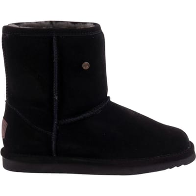 Warmbat - Kangaroo Women Suede - Zwarte Laarzen-37