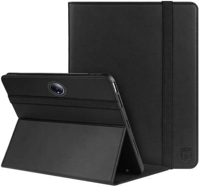 Rosso Element Hoes Geschikt voor OnePlus Pad 2 | Book Case | Volledige bescherming | Elastische band | Sleep/Wake functie | Met Penhouder | Verstelbare standaard | Zwart