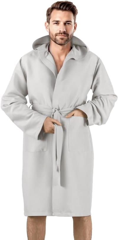 Premium microvezel badjas met capuchon - Uniseks voor reizen en sportschool