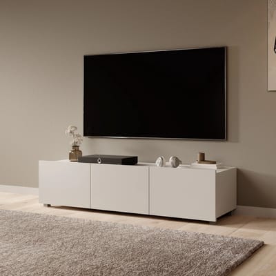 Meubella - TV-Meubel Calgary - Beige - 150 cm - Hangend of Staand