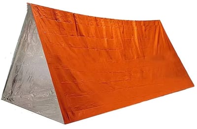 BukkitBow - Premium Noodtent voor 2 Personen - Waterdichte Thermo Survival Tent - Compacte Outdoor Noodopvang voor Koud en Warm Weer