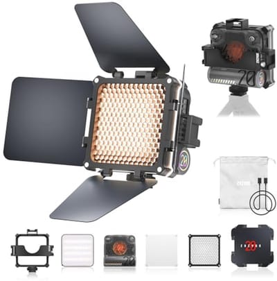 Bi-Color LED Videolamp met 2010 Lux en Magnetische Accessoires