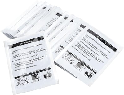 Dailygoods- Reinigingskaarten 50 stuks - Dubbelzijdig - Geschikt voor MSR90/MSR605X/MSR X6 - Individueel verpakt - Verwijdert stof/magnetische oxiden - Kaartlezer