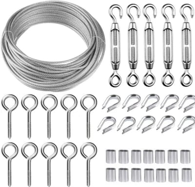 Roestvrijstalen Draadset – 30M×2mm, met M5-spanner, voor planten