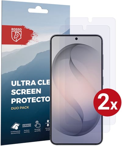 Rosso Screen Protector Geschikt voor Samsung Galaxy S26 | Ultra Clear Duo Pack | TPU Folie | Case Friendly Beschermfolie | 2 Stuks