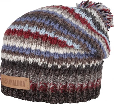 Shakaloha Gebreide Wollen Muts Heren & Dames Beanie Hat van - Klick Beanie GreyGreen Unisex - One Size Wintermuts