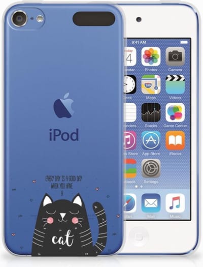 Apple iPod Touch 5 | 6 Telefoonhoesje met Naam Cat Good Day