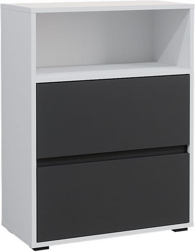 Vicco Maltin Badkamermeubel – 60.2 x 78 cm met twee grote lades Wit