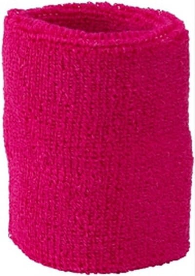 Jumada's - Zweetbandjes - Polsbandjes - Polsband - Polsband - Zweetband - Sportband - Sportaccessoire - Zweten - Zweetafvoer - Fuchsia - 1 paar