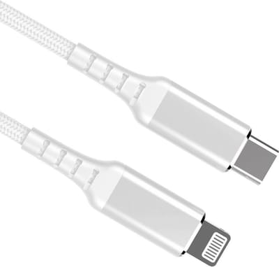 USB C naar Lightning kabel | Laadsnelheid 5V / 3A / 15 watt | USB 2.0 | 480 Mb/s | Male to male | MFI-gecertificeerd | Wit | 0.5 meter | Allteq