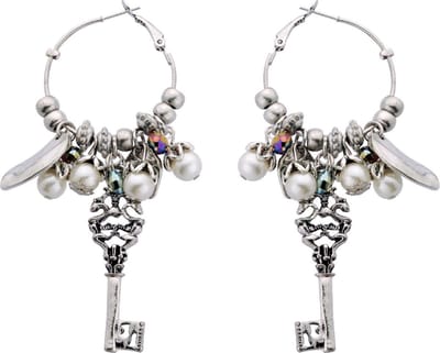 Behave - Oorbellen - Oorringen met sleutelhanger - bohemian stijl