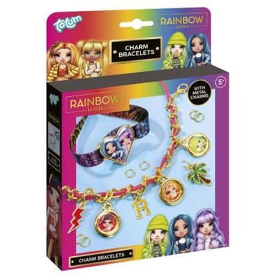 Totum Rainbow High 2 bedel armbandjes maken speelgoed meisjes - knutselpakket creatief fashion sieraden MGA sieradenset vanaf 5 jaar