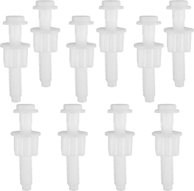 Toiletbril Schroeven - Bevestigingsset - Badkamer Reparatie - Antislip Ontwerp - 10 Stuks - Wit