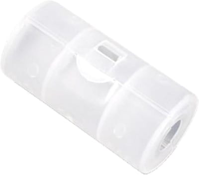 Batterij Adapter - Omvormer Houder - Apparaten Voeden - Milieuvriendelijk PP Materiaal - 5 x 2.5 cm - Wit
