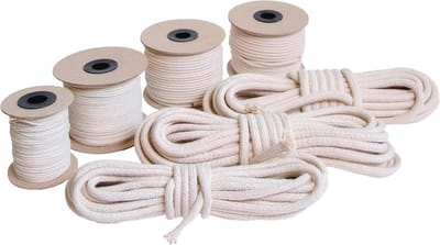 Kaarsenlont Gevlochten Katoenen Lont 1,4-10 mm voor Kaarsen Maken