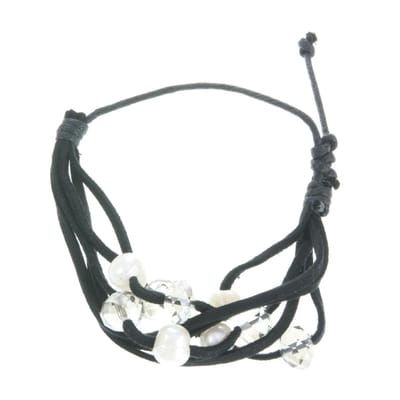 Behave - Zwarte armband parels kralen - Bohemian stijl - Verstelbaar