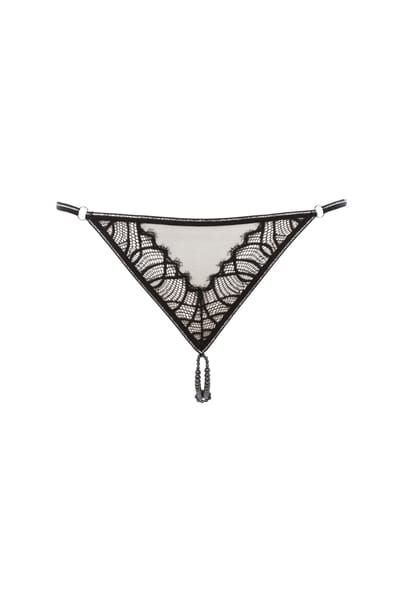 Bracli - Manhattan G-String Set - Luxus Dessous Set Größe S