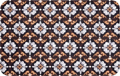 WC mat 80x50 cm - Antislip - traditioneel - Element - Kleurrijk - Toiletmat - Vloermat - Douchemat - Toilet tapijt - Toiletmatten