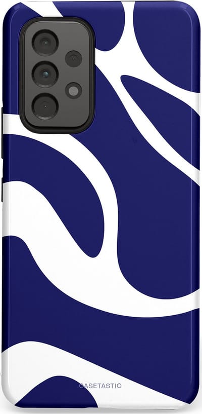 Casetastic Hoesje Geschikt voor Samsung A53 - Stijlvolle Beschermende Duo-layer Case - Zeebries Golven