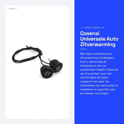 Dailygoods - Universele Auto Zitverwarming Schakelaar Set van 2