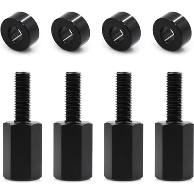 Rehausseur de siège de remplacement, 2 pièces, 1.5 pouces, pour CanAm Maverick X3, siège UTV relevable 4pcs and pad noir