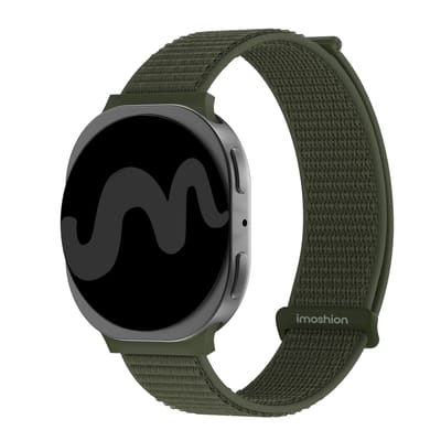 imoshion Nylon bandje voor de Samsung Galaxy Watch 9 (40/44mm) / Watch 8 (40/44mm) / Classic (46mm) - Army Green