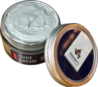 Shoeboy's Shoe cream pot - Schoencreme voor hoogwaardige soorten gladleer - 50ml - (062) Zilver