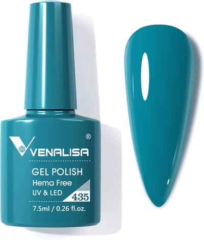 Venalisa UV Gellak Turquoise - 7.5 ml - Donker Turquoise Gellak - Gellac Turquoise - Gellak Kleuren - Venalisa Gellak - Gellak Nagellak