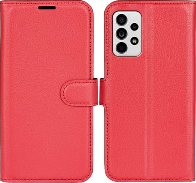Coverup Hoesje - Geschikt voor Samsung Galaxy A33 Hoesje - Coverup Book Case - Rood
