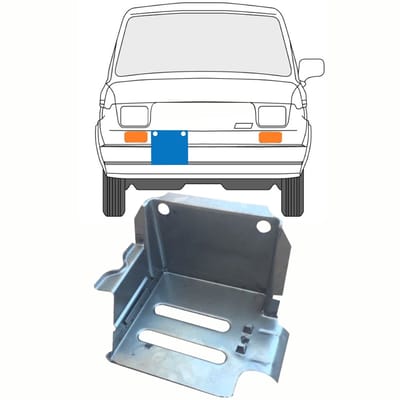 Reparatiepaneel accubak voor Fiat 126p 1972-2000