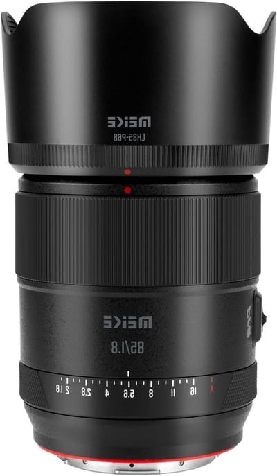 Portretlens 85mm F1.8 - Telefoto lens Prime lens - Portretfotografie - 8K resolutie - Full Frame - Zwart
