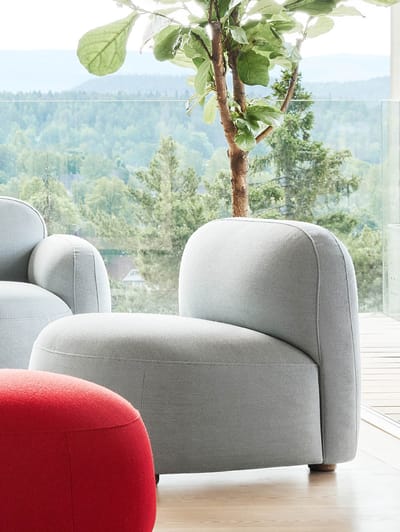 Northern Gem Lounge Stoel - Brusvik 94 grey blue