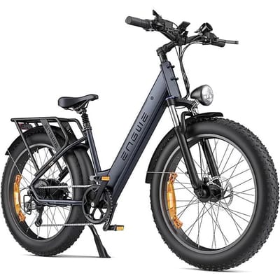Vélo électrique tout-terrain à double suspension ENGWE E26 ST 250 W, 48 V 16 Ah gris