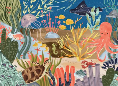 Ravensburger puzzel Ocean Fantasy - 500 stukjes - onderwaterwereld.
