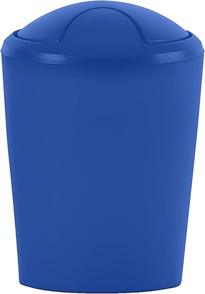 Afvalemmer Badkamer - Prullenbak Pedaalemmer - Hygiënisch Afval - Met Deksel - 5 Liter - Marineblauw