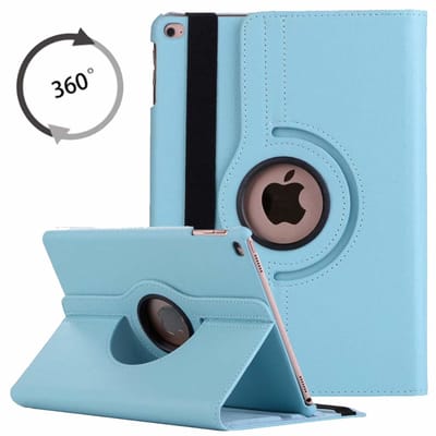 Hoes geschikt voor iPad 2021 / 2020 / 2019 (9e/8e/7e Generatie / 10.2 inch) 10.2 360° draaibare Hoes - Licht Blauw