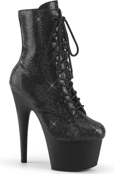 Pleaser - ADORE-1020RS Plateau Laarzen, Paaldans schoenen - US 6 - 36 Shoes - Zwart