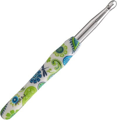 10mm Haaknaald voor Beginners, Ergonomische Rubber Grip, Lichtgewicht Metaal, Ideaal voor Artritis, Starter Haaknaalden, Creatief Haken met Comfort