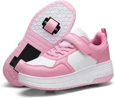 Rolschaatsen Kinderen - Sneakers met wieltjes - Outdoor Plezier - Afneembaar Wiel - Verstelbaar - Meerdere Kleuren