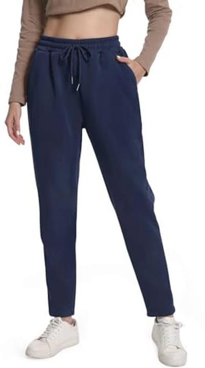 Dames Sherpa gevoerde fleece joggingbroek met zakken voor winterse activiteiten