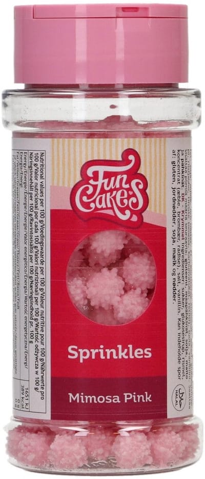 FunCakes Suikerdecoraties - Mimosa - Roze - 45g - Eetbare Taartdecoratie