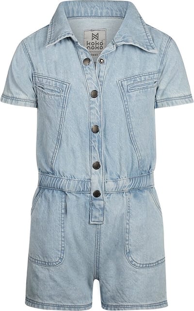 Koko Noko Meisjes Jumpsuit - Blue jeans
