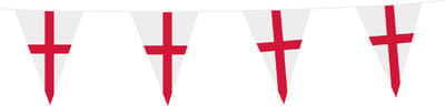 Wefiesta - Vlaggenlijn PE Engeland - 10 meter - 20 x 30 cm - WK voetbal 2026 - WK voetbal versiering - WK voetbal outfit - Nederland WK