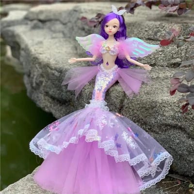 45cm/17.71'' Betoverende Prinses Zeemeermin Pop - Perfect Verjaardagscadeau voor Meisjes & Kinderen Speelhuis Verkleed Speelgoed