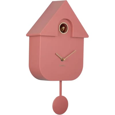 Karlsson Wandklok Modern Cuckoo Oro - Roze - 21.5x8.5x41cm - Wandklok Modern