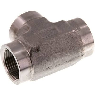 G 3/4'' RVS T-stuk 200 Bar - Hydrauliek - FL3T-F-S-034G