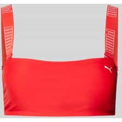 Bikinitop in bustiermodel met logoprint